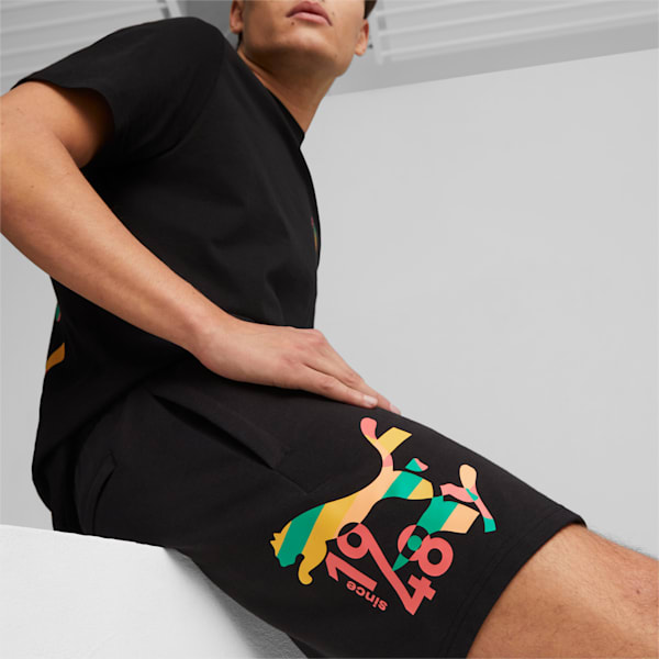 Worldwide Regular Fit 8" Shorts, PUMA Black, extralarge-IND